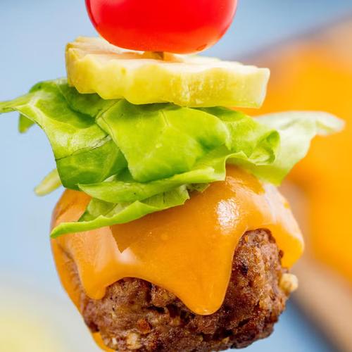 Bunless Cheeseburger Bites