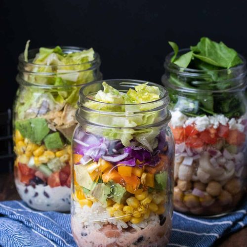 Vegan Salad in a Jar