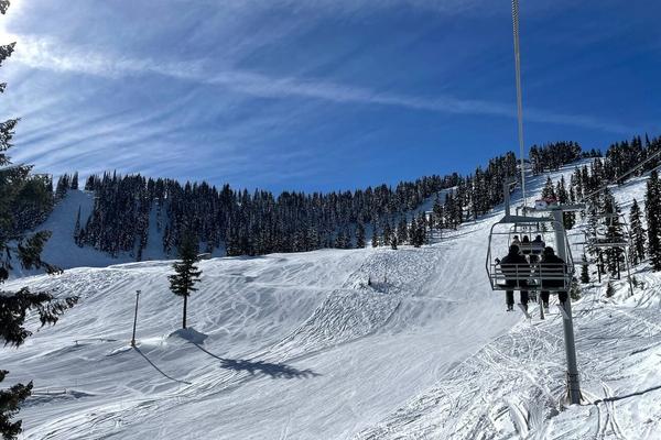 Sunny day at our local ski resort