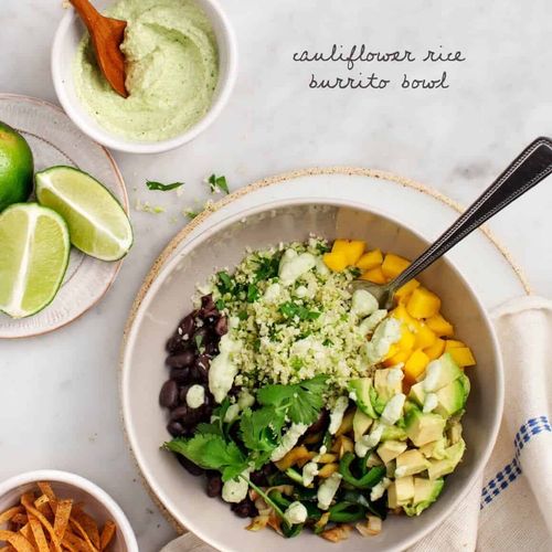Cauliflower Rice Burrito Bowl