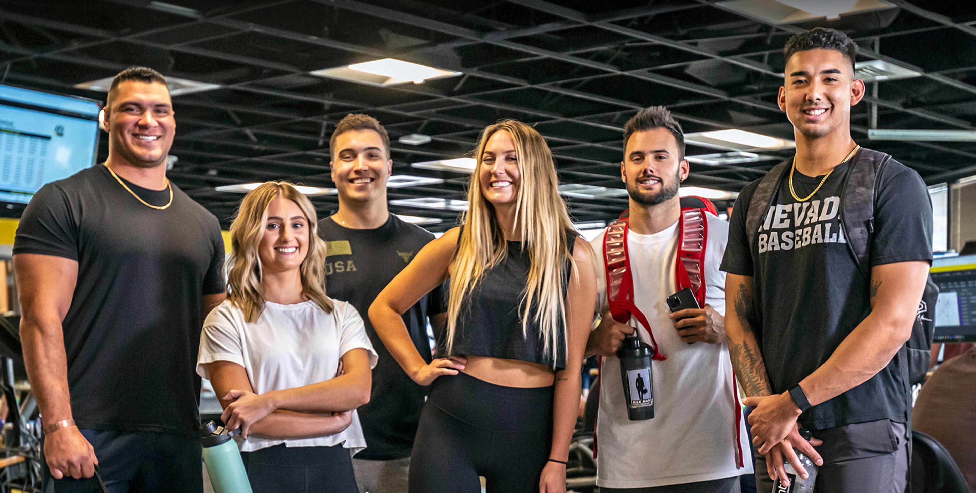 group of former college athletes who now work for ITS