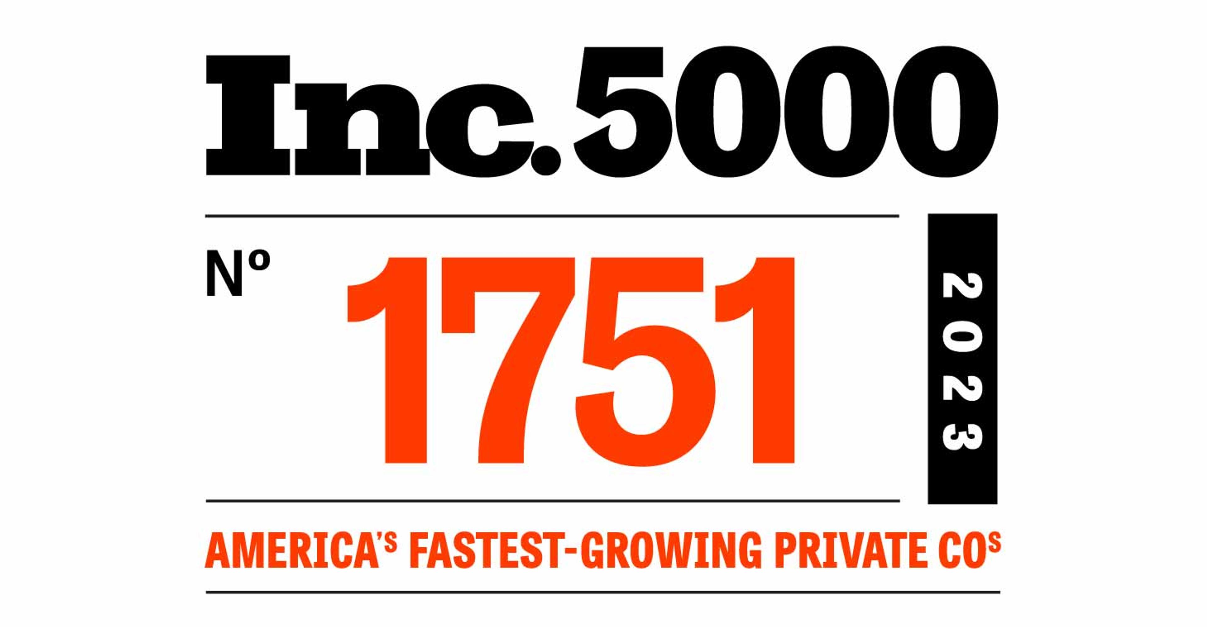 Inc. 5000 logo #1751 2023, America's Fastest-Growing Private Companies
