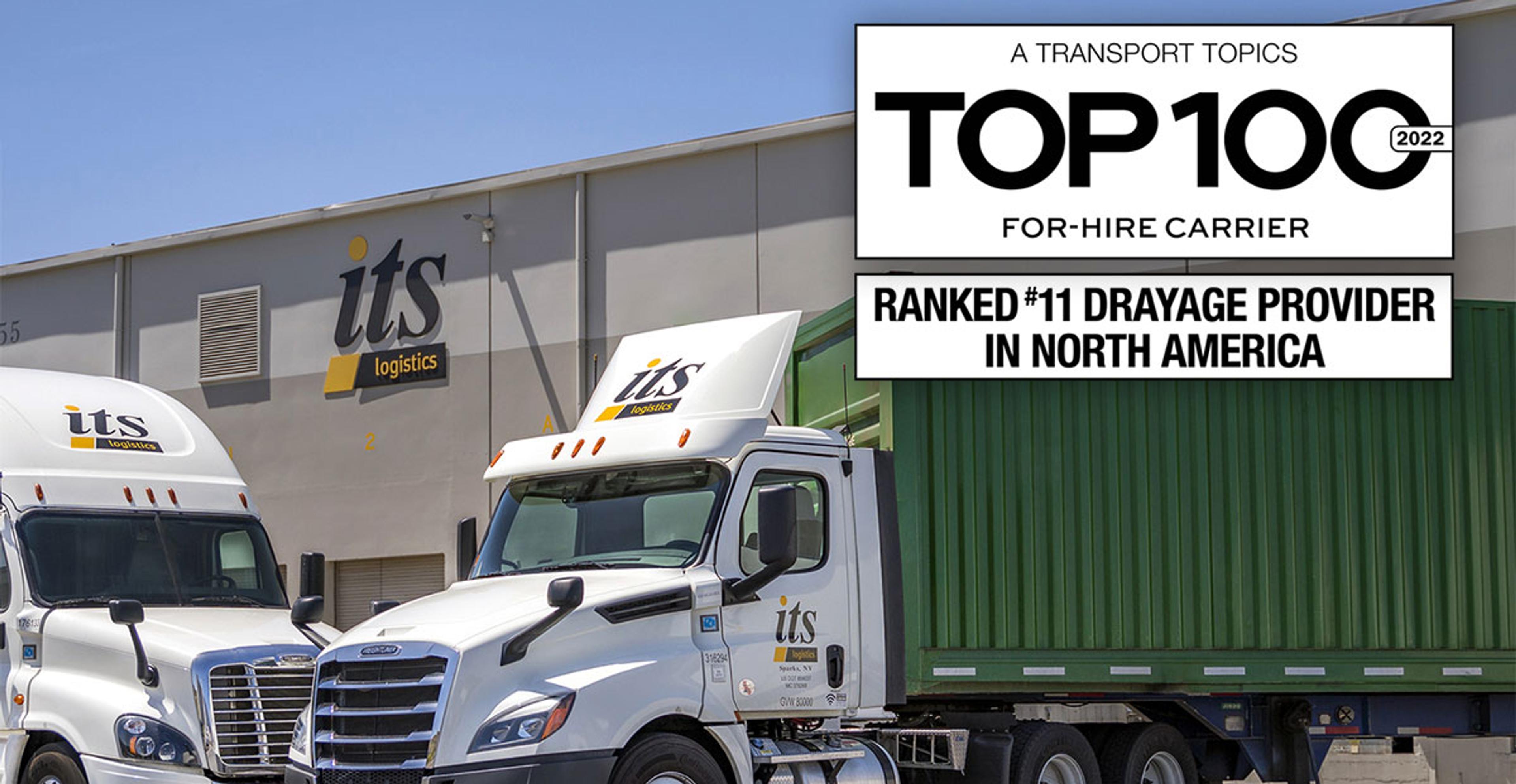 ITS Logistics ranked #11 drayage provider in North America