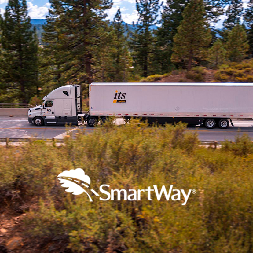 smart way logo with its logistics truck