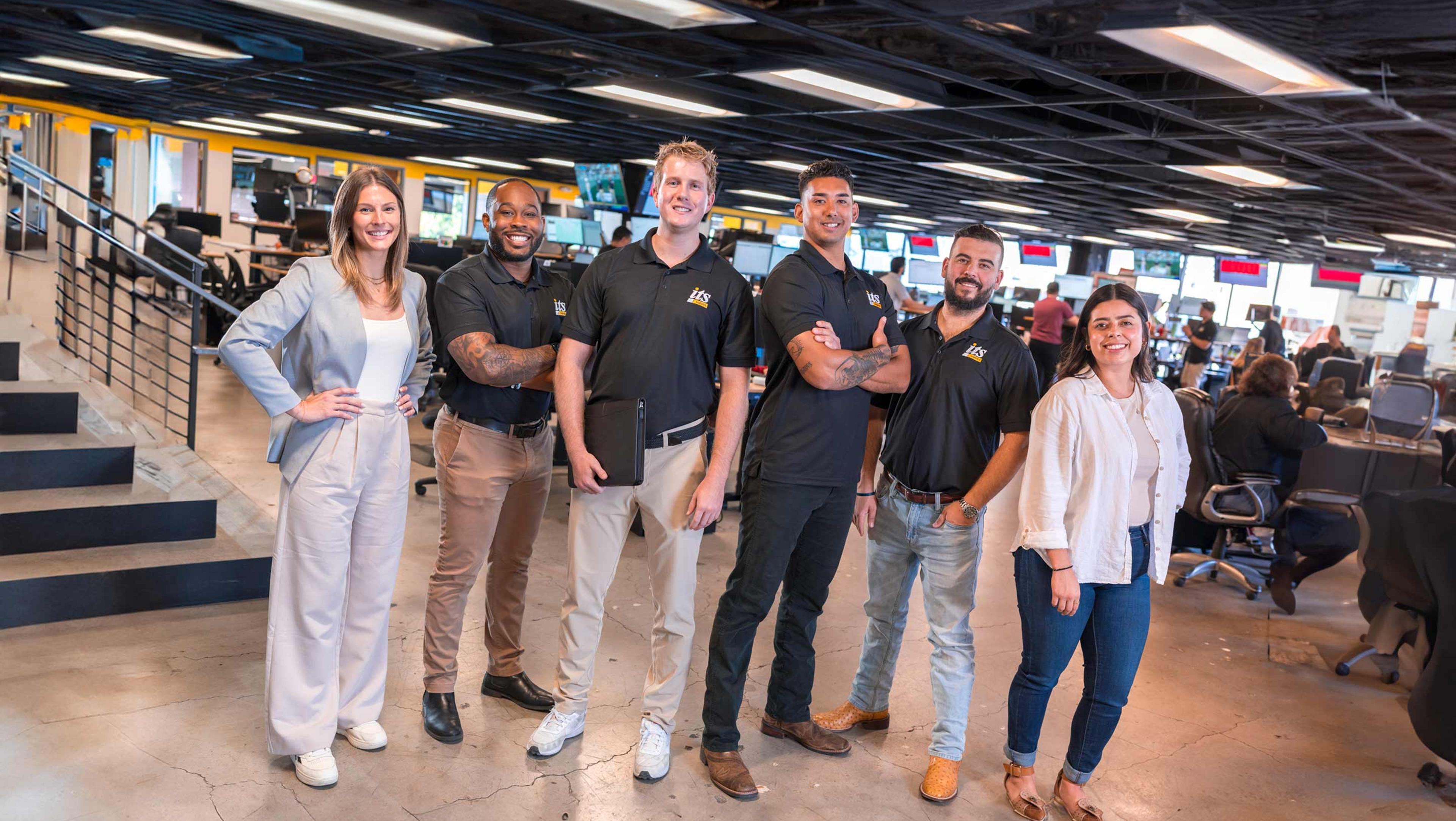 six corporate team members