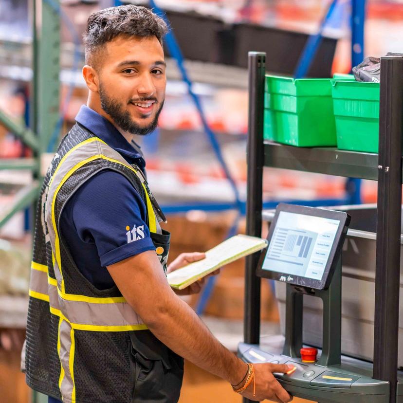 An ITS team member working in Indianapolis