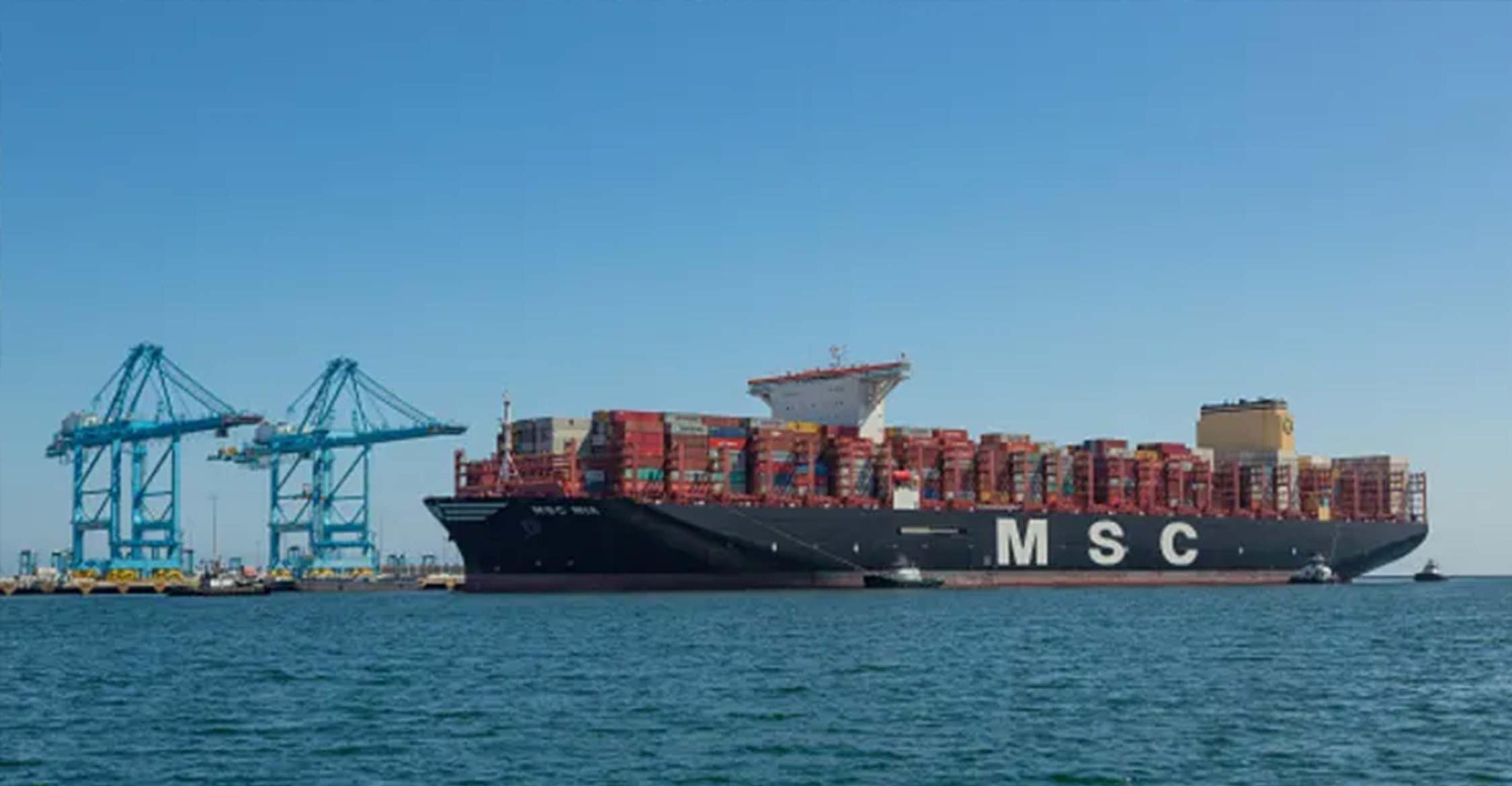 loaded cargo ship stuck in the bay echoing covid chaos