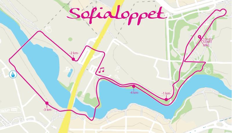 Skiss över banan