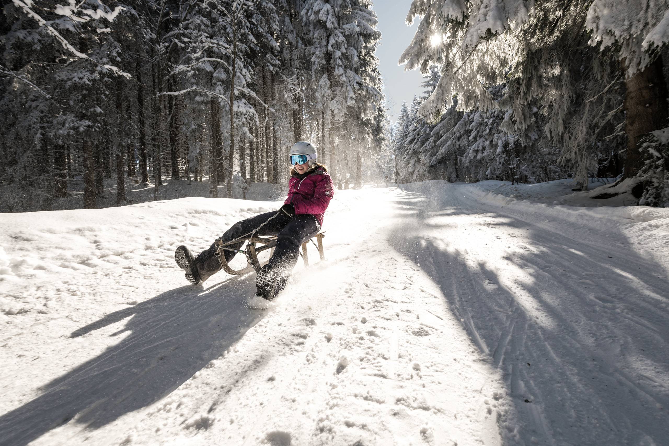 Tobogganing