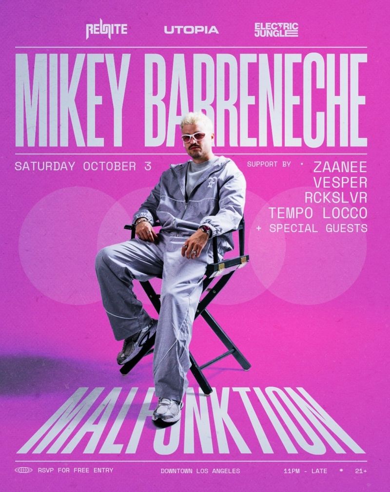 Mikey Barreneche at Utopia  flyer