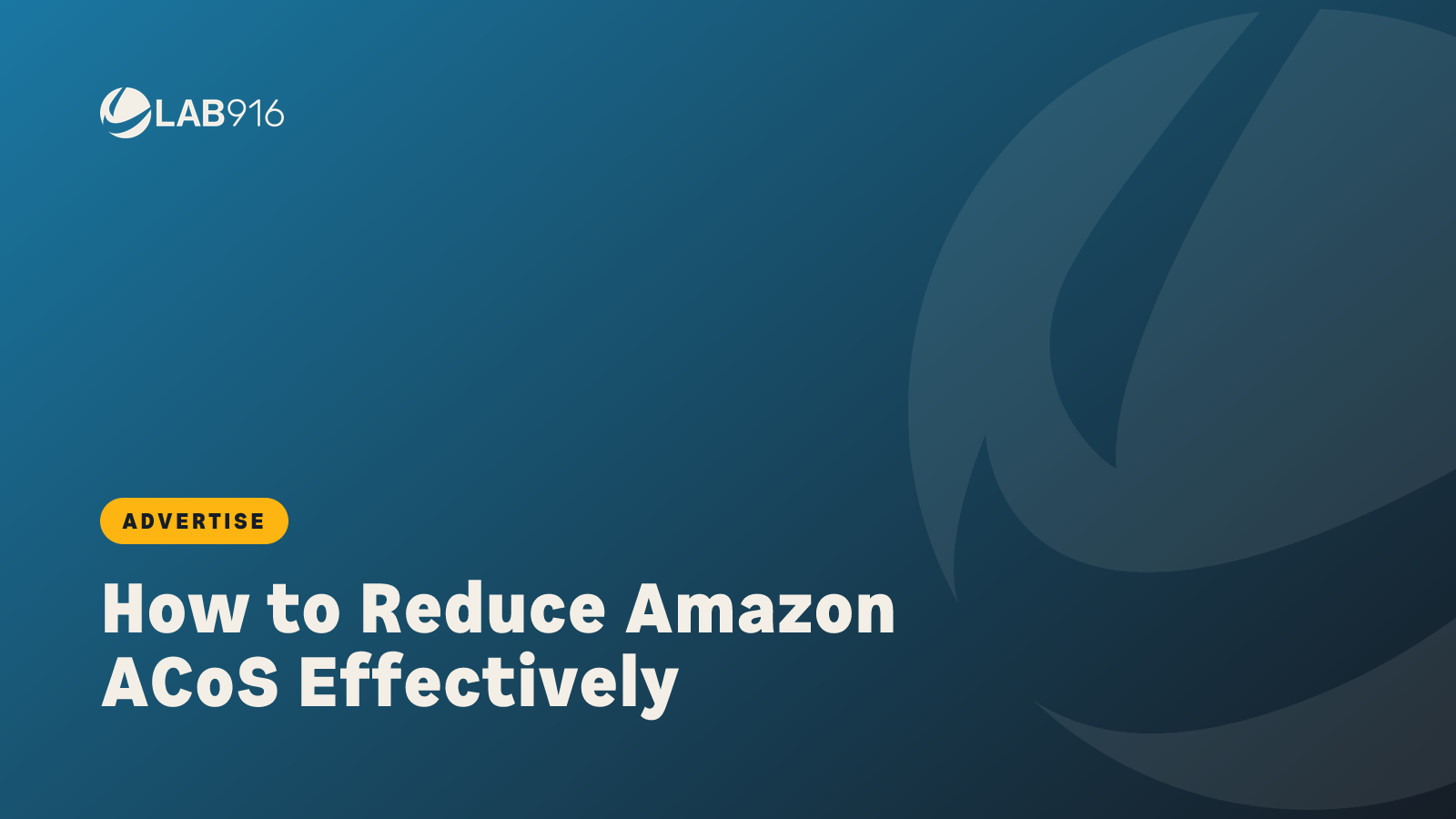 How to Reduce Amazon ACoS Effectively