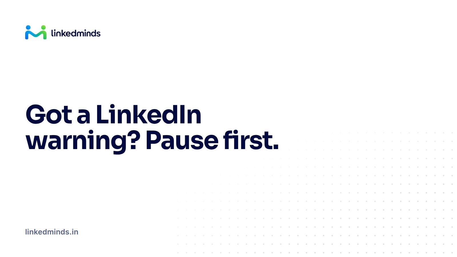 A calm desk with a laptop showing a paused LinkedIn outreach schedule and a notepad of next steps.