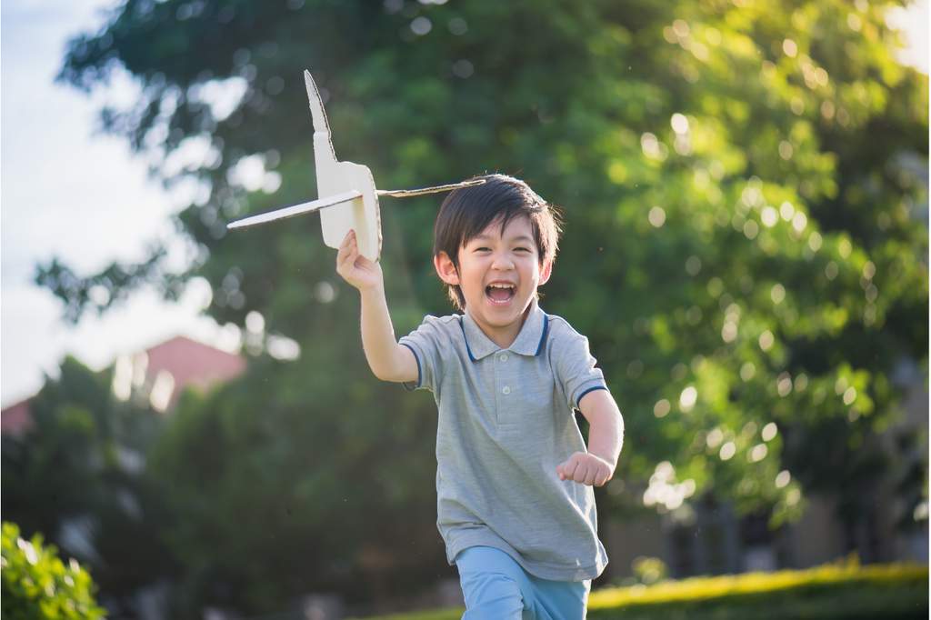 child running