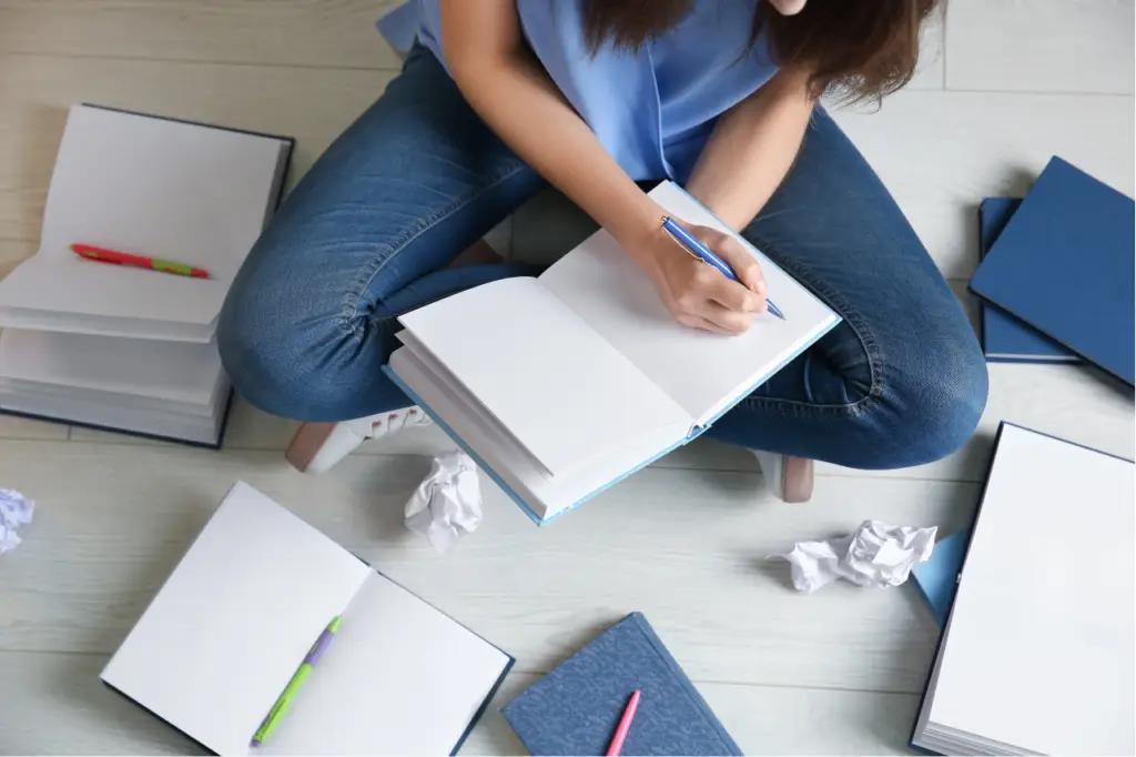 person studying
