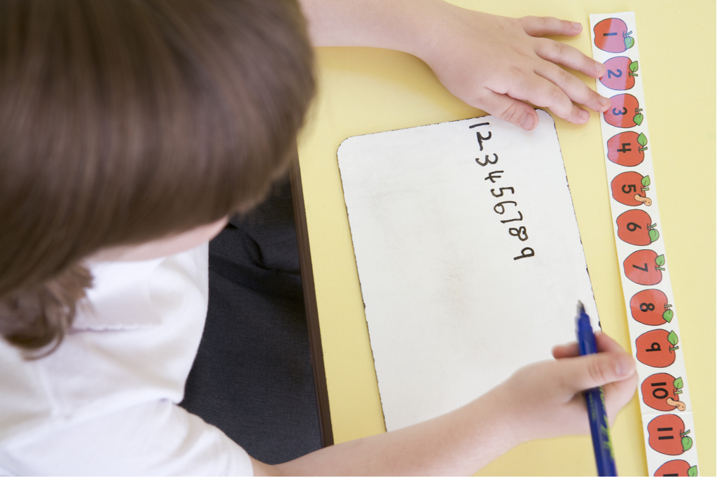preschool writing numbers