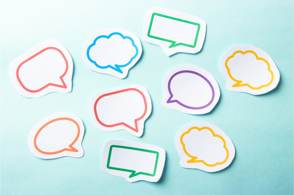 speech bubbles