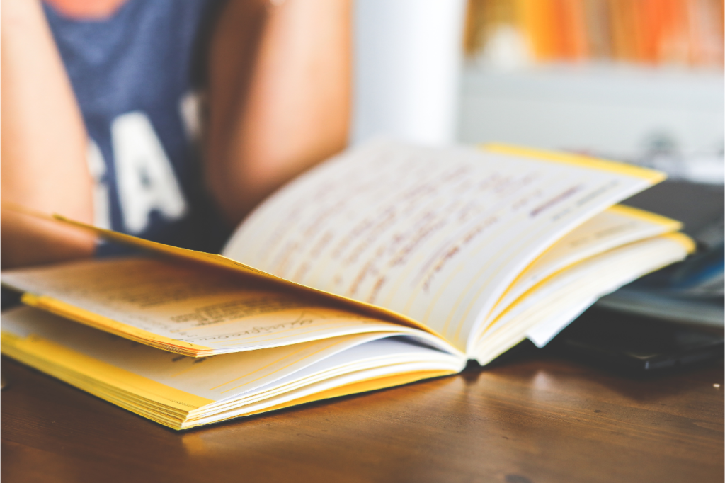 person studying