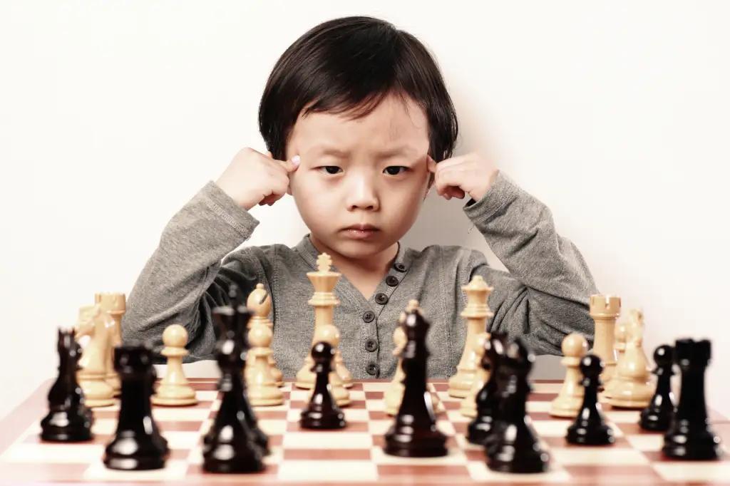 child playing chess