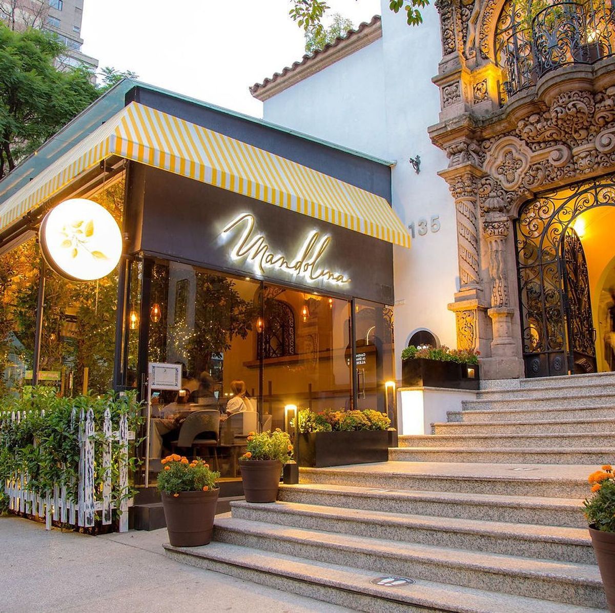 Platillo de Mandolina, restaurante cerca del Parque Lincoln