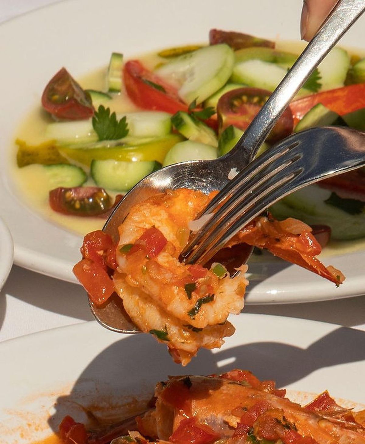 Tártara de pescado con camarón de Entremar
