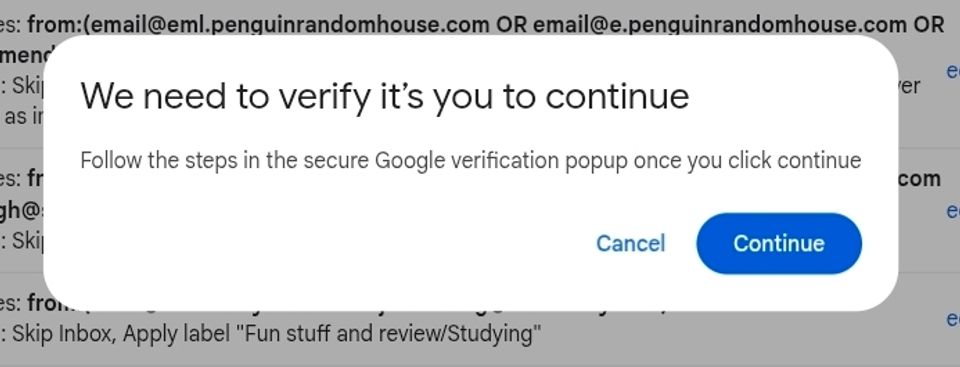 Verify your identity