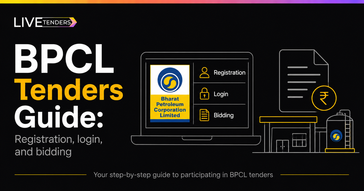 BPCL Tenders: E-Tender Login, Registration and Bidding Guide