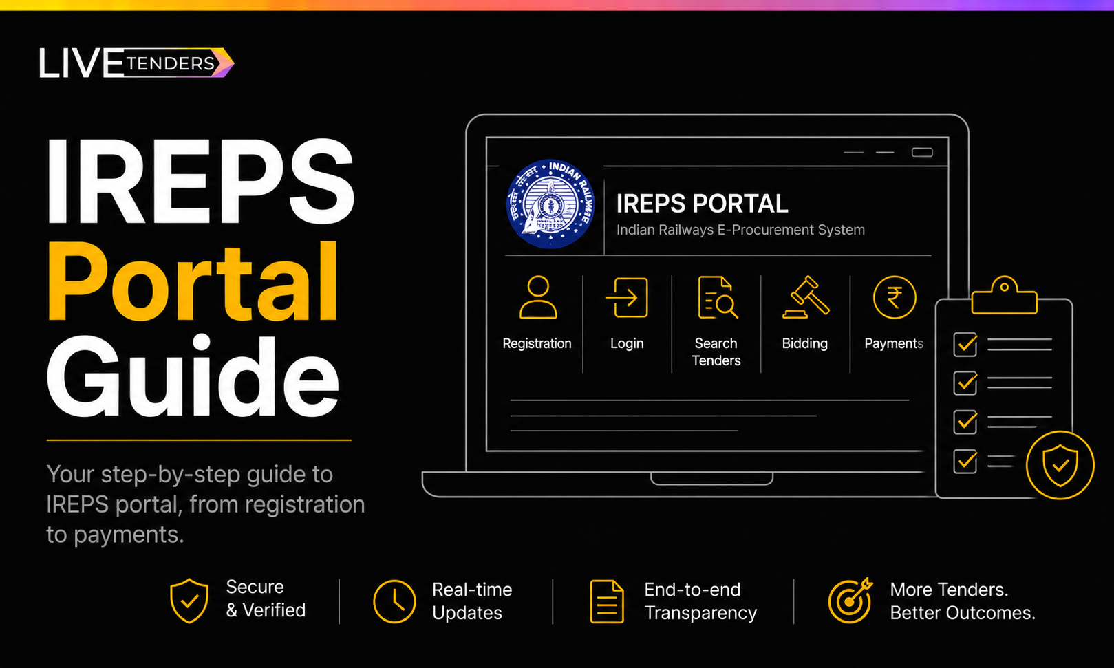 IREPS Portal Guide: Login, Registration and Railway Tender Process