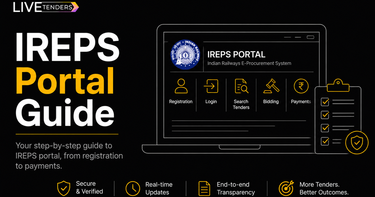 IREPS Portal Guide: Login, Registration and Railway Tender Process