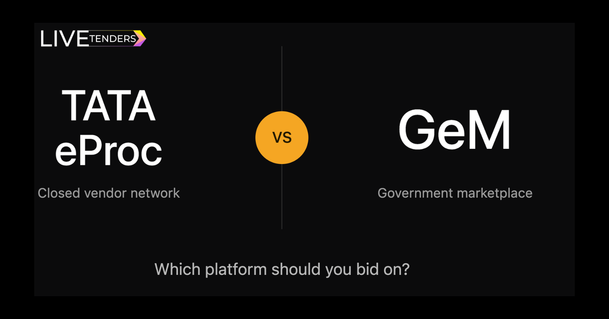 Tata eProc vs GeM: Which Procurement Platform Should You Bid On?