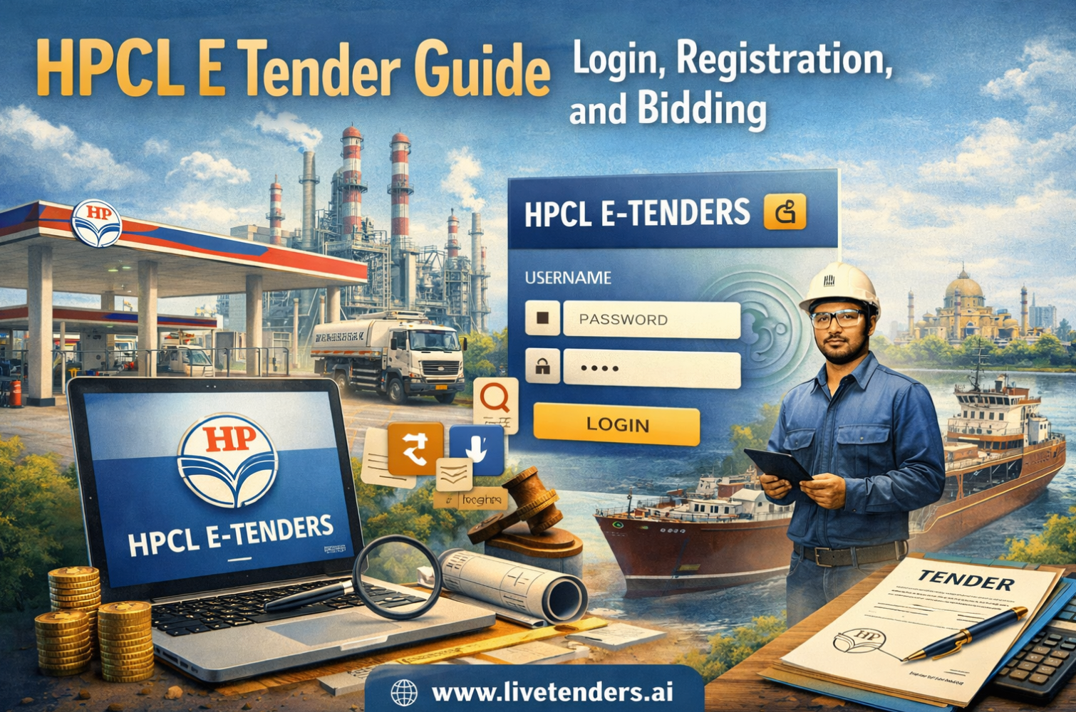 HPCL E Tender Guide | Login, Registration, and Bidding