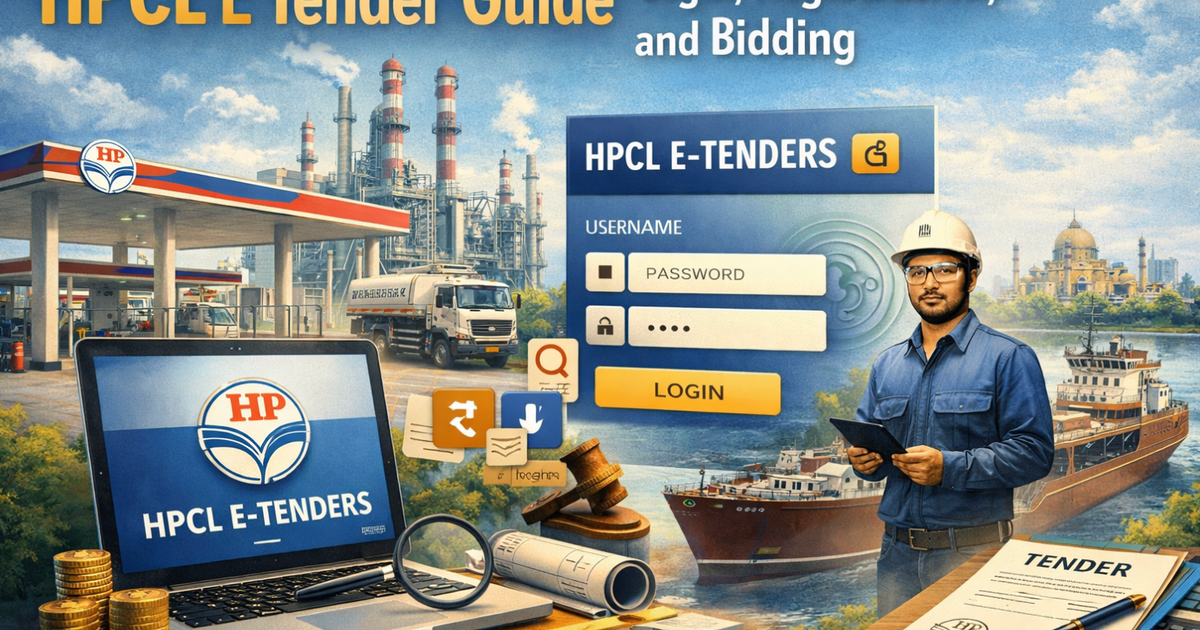 HPCL E Tender Guide | Login, Registration, and Bidding