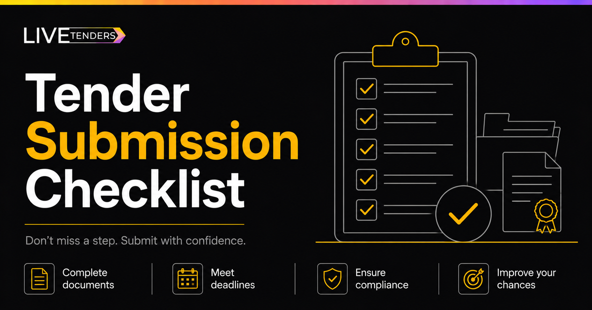 Tender Submission Checklist: Avoid Compliance Rejections