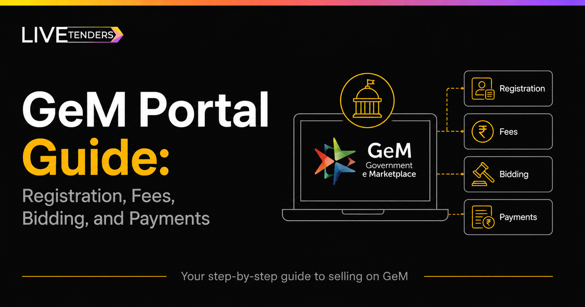 GeM Portal Guide 2026: Registration, Fees, Bidding, and Payments
