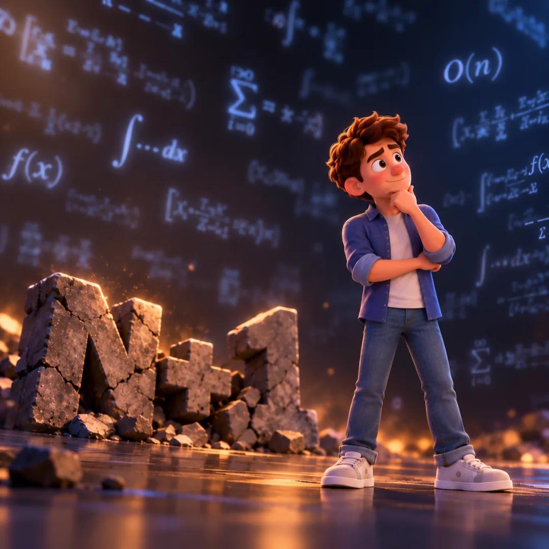 El personaje observando satisfecho cómo el 