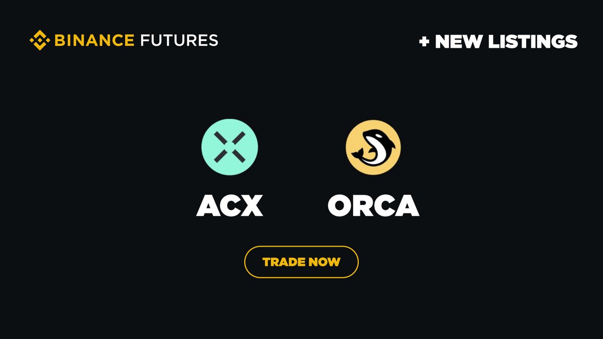 Binance Lists $ACX and $ORCA with Zero-Fee Trading, Signals Futures Delisting
