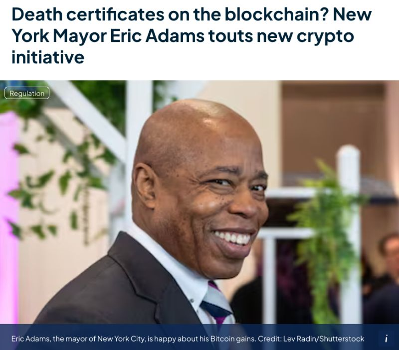 NYC Mayor Adams Unveils Digital Belongings Advisory Council at Crypto Summit, Eyes Blockchain for Metropolis Information – “The Defiant”