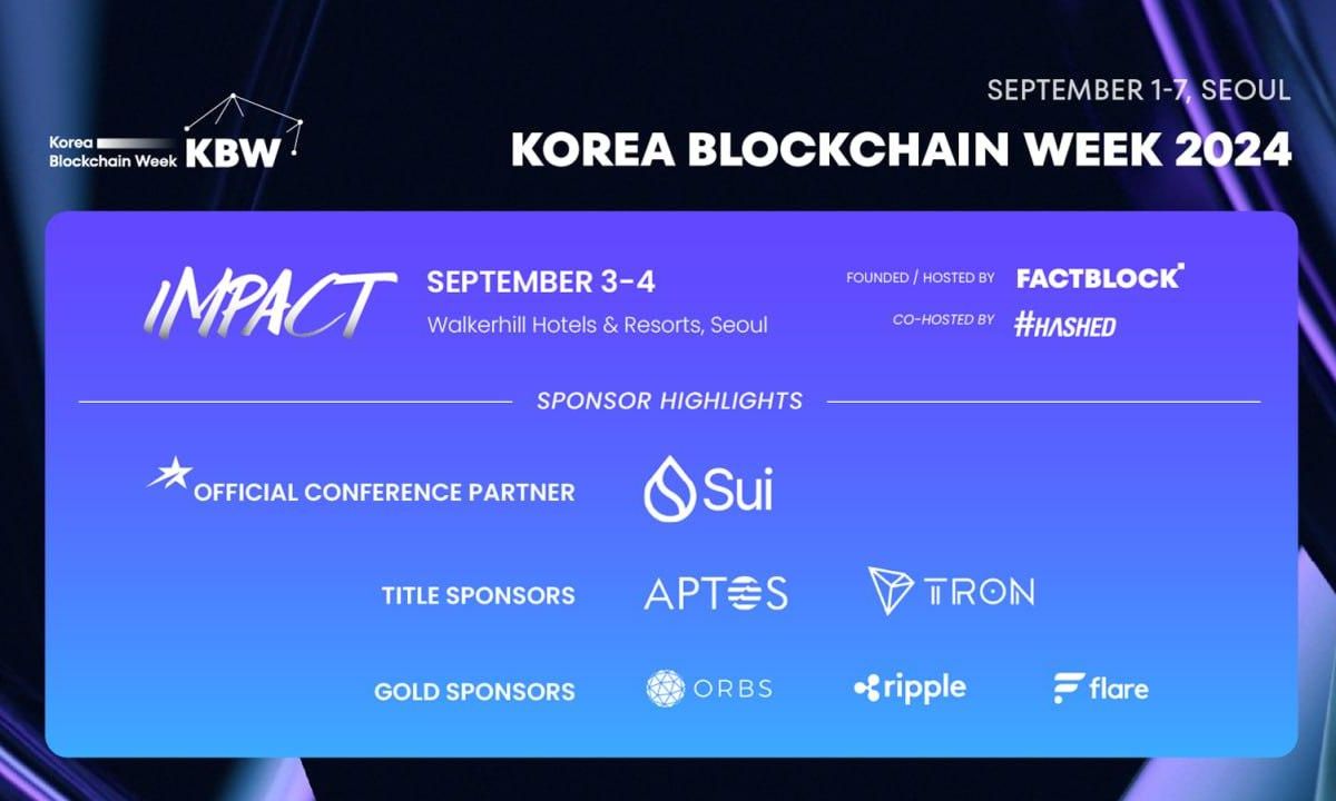 Korea Blockchain Week Names Sui the Official Conference Partner, Announces New Headline Speakers Korea Blockchain Week Names Sui the Official Conference Partner, Announces New Headline Speakers