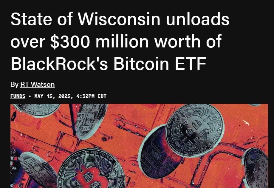 State of Wisconsin Funding Board Exits $321 Million BlackRock Bitcoin ETF Place – “The Defiant”