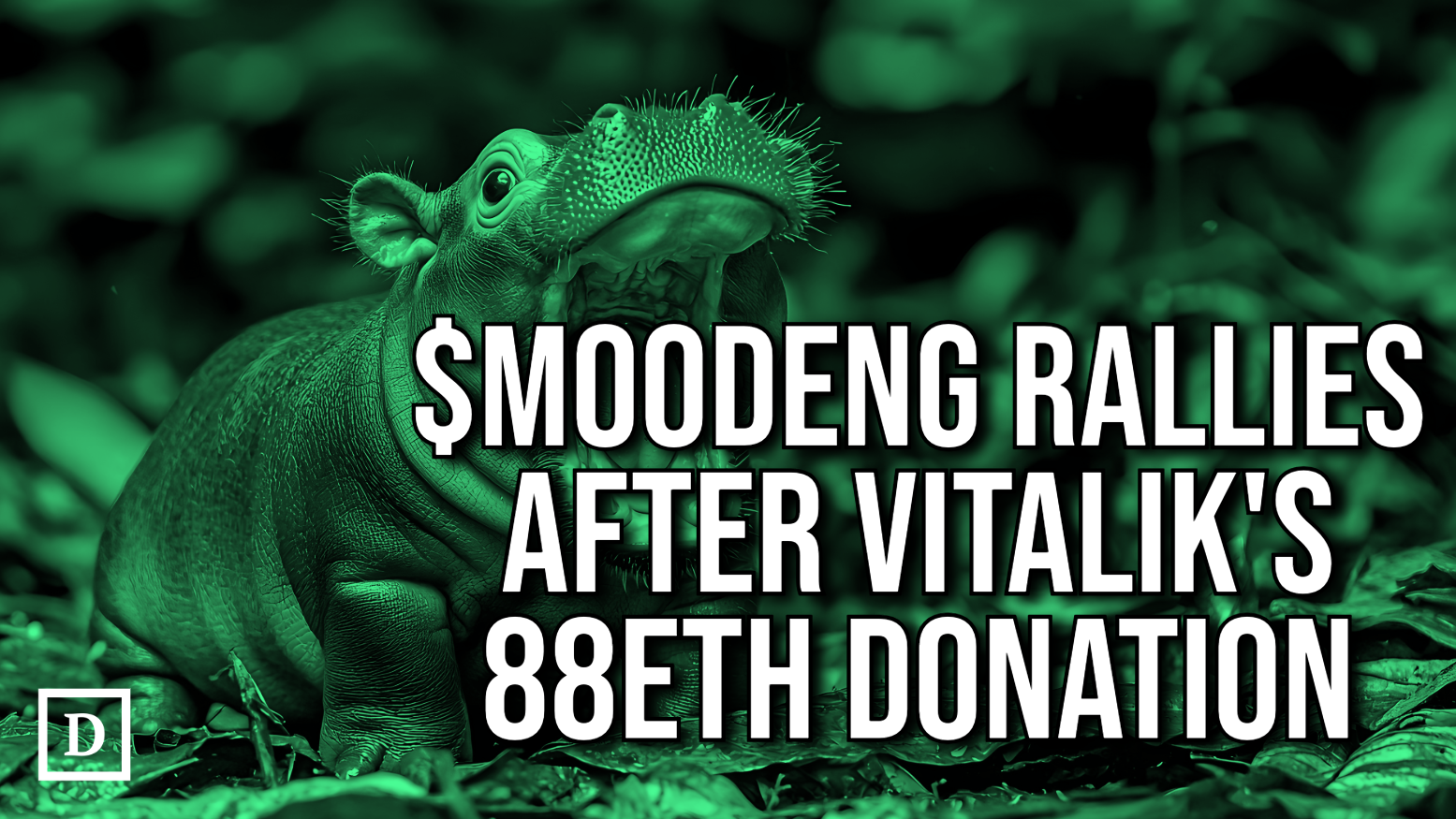 Vitalik Buterin Sparked MOODENG Memecoin Rally After Adopting Famous Hippo
