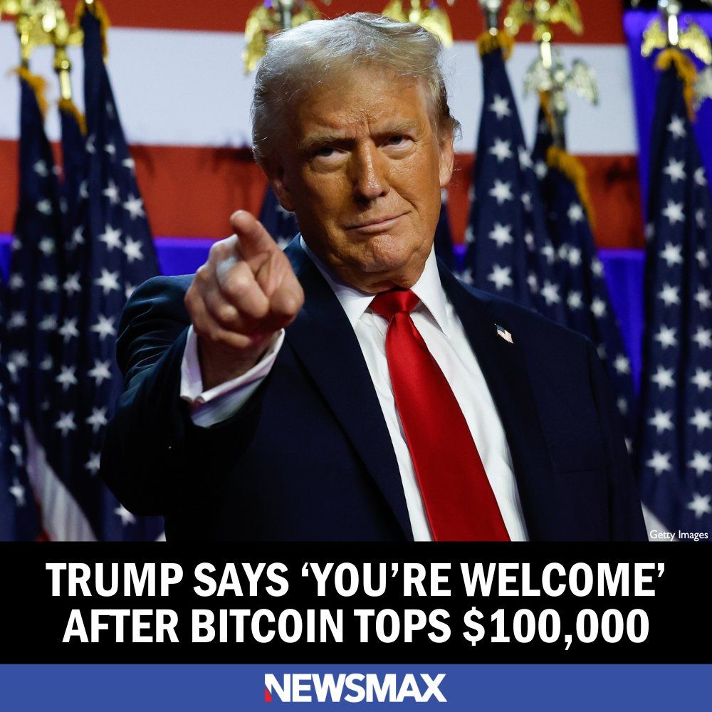 Trump Says "You're Welcome" as Bitcoin Hits Record $103,639