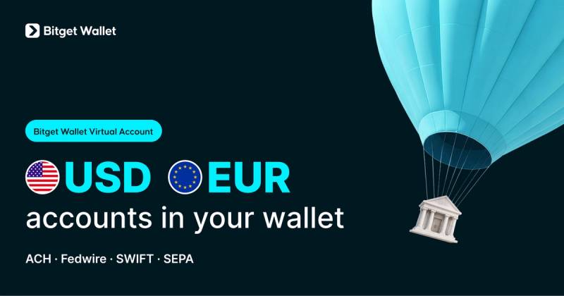 Bitget Wallet Adds USD and EUR Accounts With Stablecoin Conversion