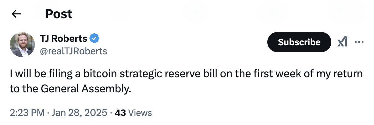 Kentucky Rep. TJ Roberts Plans Bitcoin Strategic Reserve Bill for General Assembly