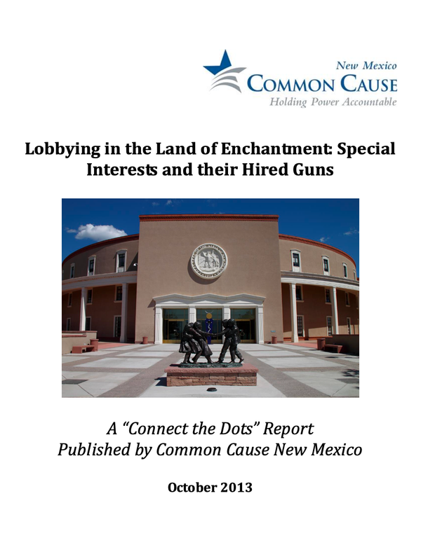 Lobbying in the Land of Enchantment: Special Interests and their Hired Guns