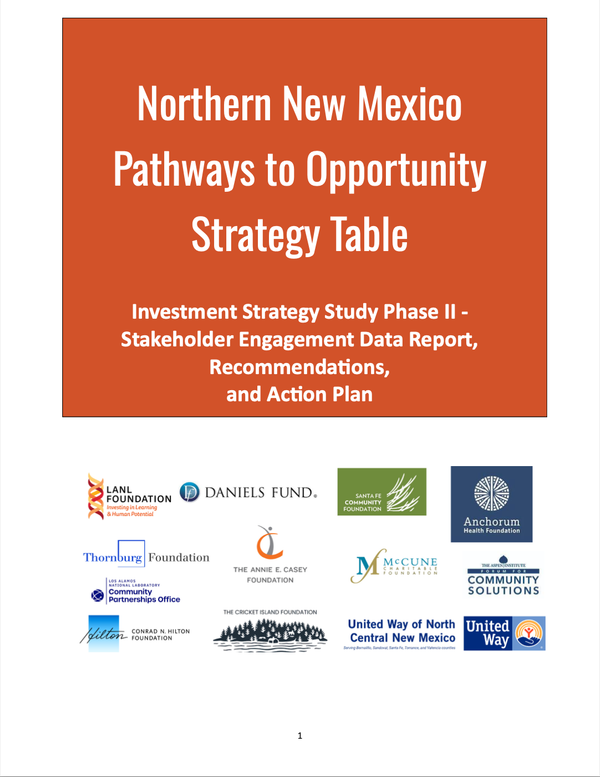 Northern New Mexico Pathways to Opportunity Strategy Table