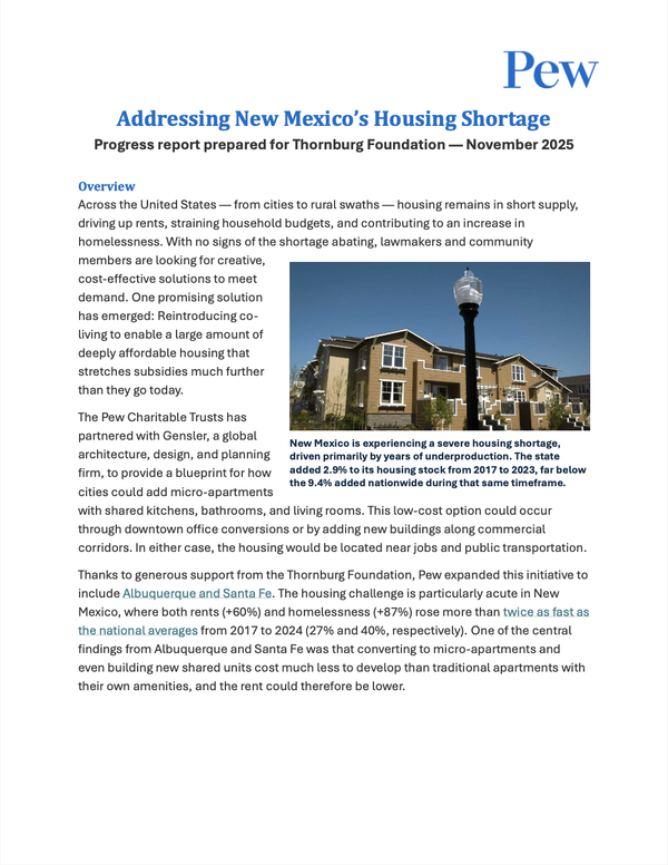 Addressing New Mexico’s Housing Shortage