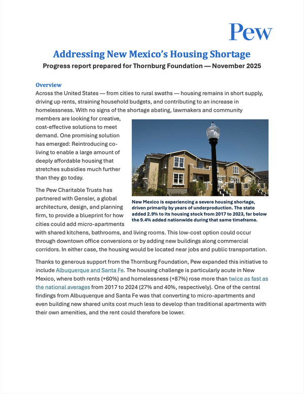 Addressing New Mexico’s Housing Shortage