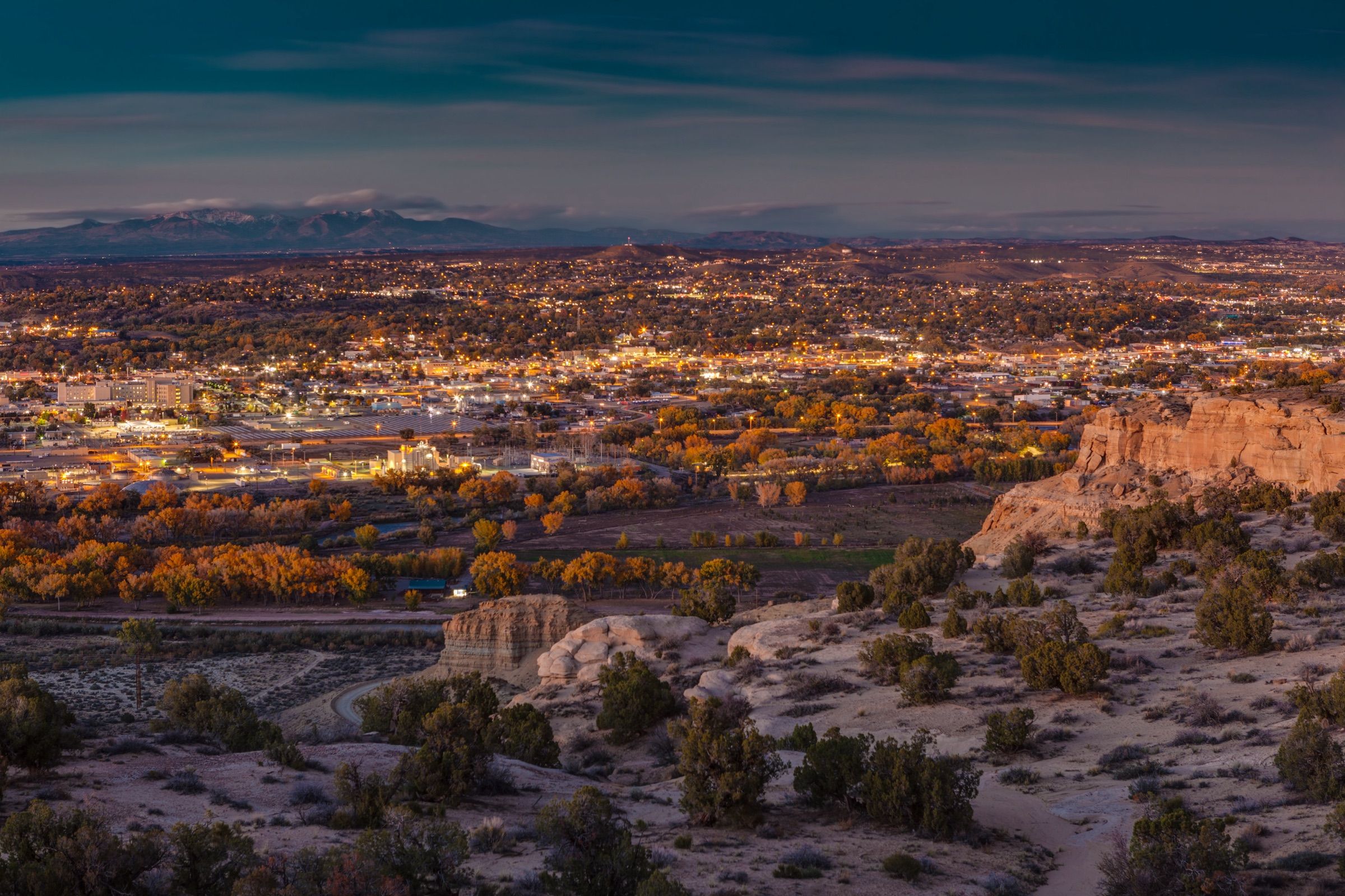 New Mexico high desert at dusk