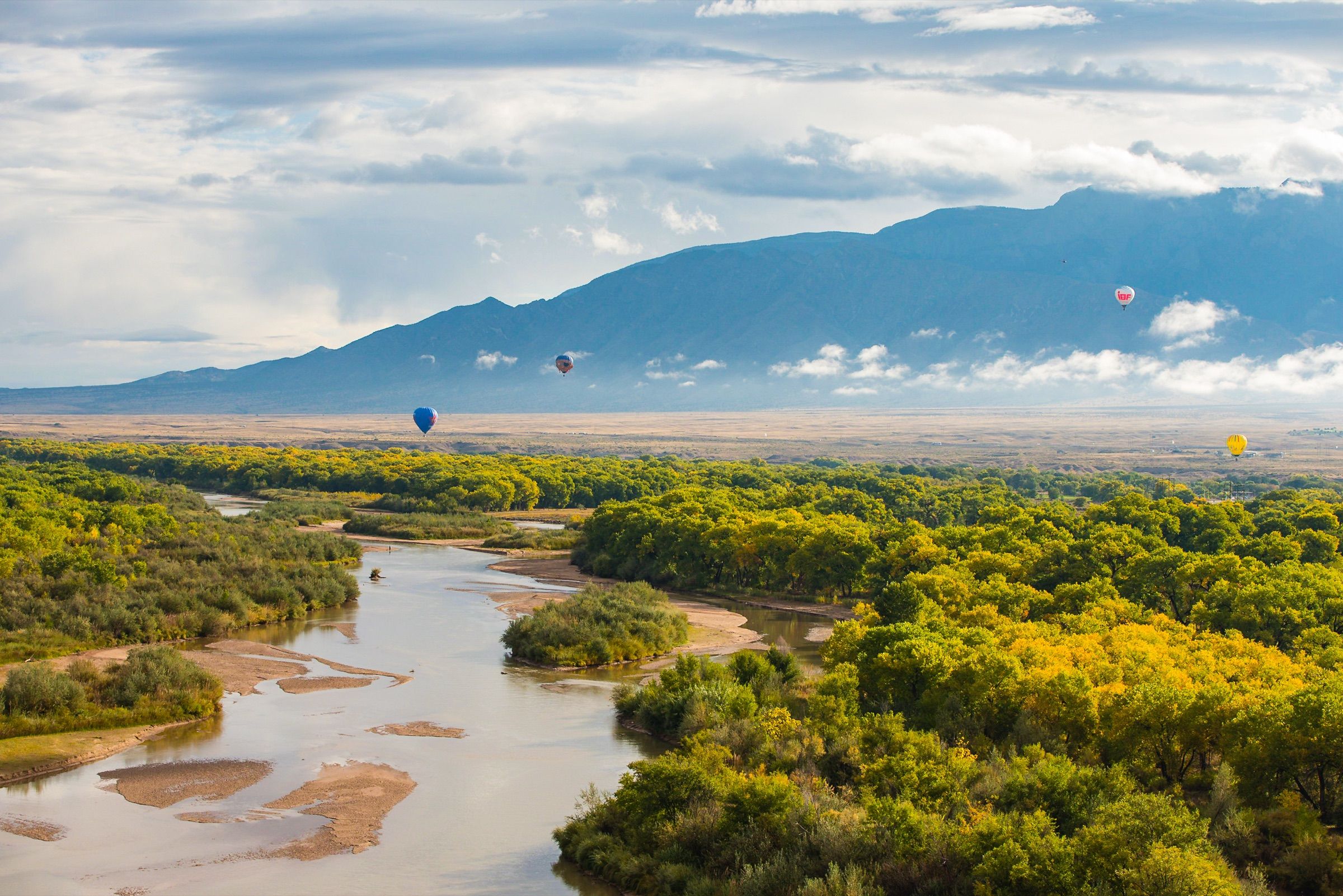 New Mexico landscape at golden hour