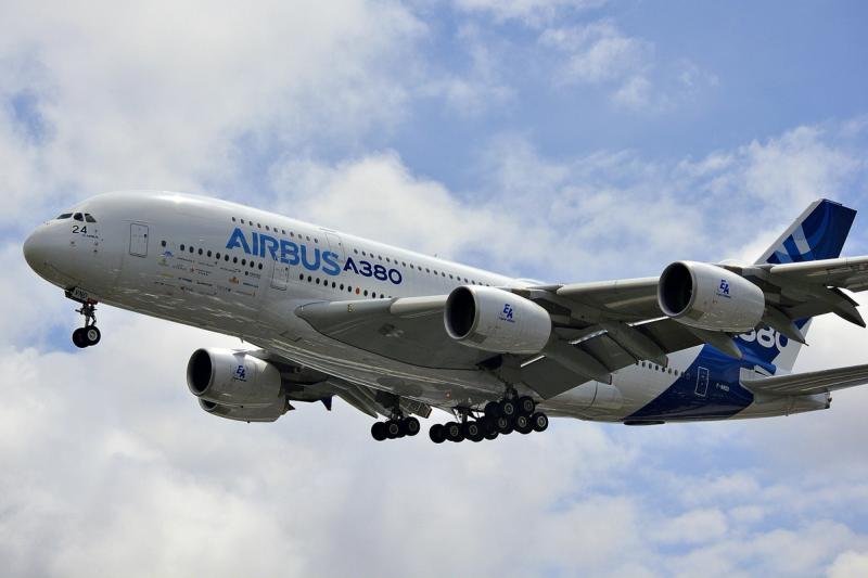 Airbus A380 flying