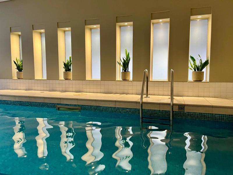 Relaxing indoor swimming pool